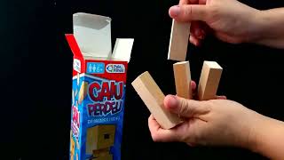 Jogo Caiu Perdeu 54 Peças Em Madeira - Marca Pais E Filhos