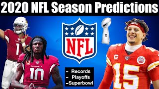 My full nfl predictions for 2020
