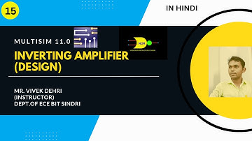 inverting amplifier design with multisim,inverting amplifier using op-amp,