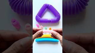 ASMR Creating Mini POP TUBE DIY | Soft & Crunchy Toy Sounds #asmrvideos #satisfying #creative #diy screenshot 4