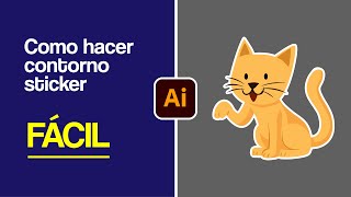Como hacer efecto de sticker en Adobe Illustrator