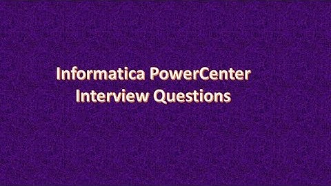 Informatica interview questions and answers FullVideo including scenario based informatica questions