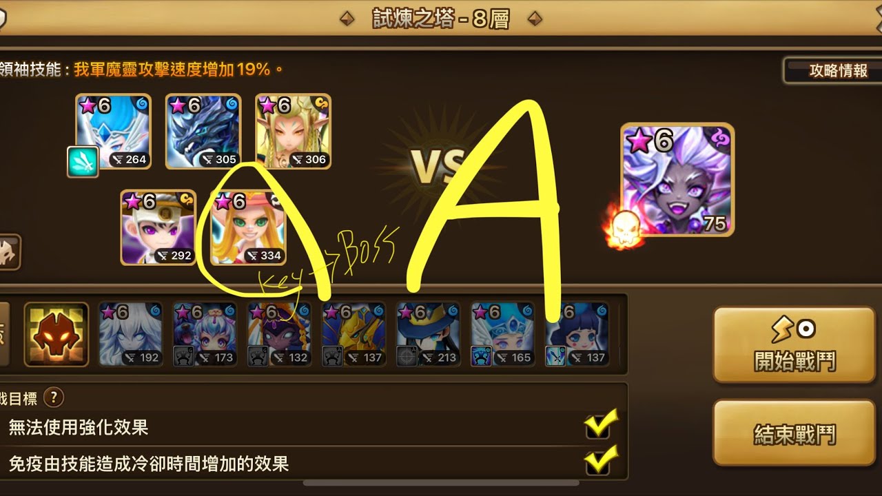 Auto toa hell-stage 8 (summoners war ）