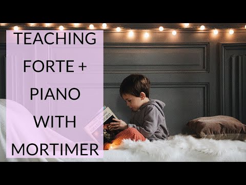 TEACHING FORTE AND PIANO WITH MORTIMER || Book Based Music Lessons TEACHING FORTE AND PIANO WITH MORTIMER || Book Based Music Lessons