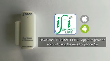 IFITech™ WiFi Door/Window Sensor With App Alert Compatible With Google Home And Alexa- Setup Video