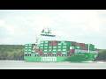 Evergreen Container Ship Passing Long Tau River | Massive Cargo Vessel in Vietnam