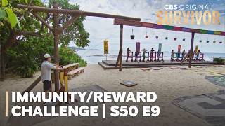Survivor 50 - Immunity Reward Challenge: Jeff Probst Competes! | Episode 9