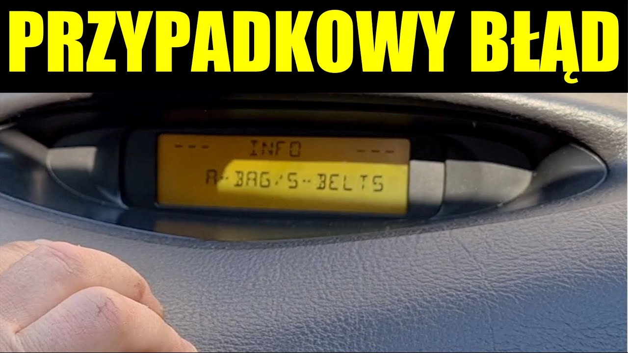 Błąd A - Bag / S - Belts (Błąd Air - Bagu) - Przypadkowa usterka. - YouTube