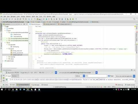 How To Take Photo by Floating Action Button in Android Studio part 1