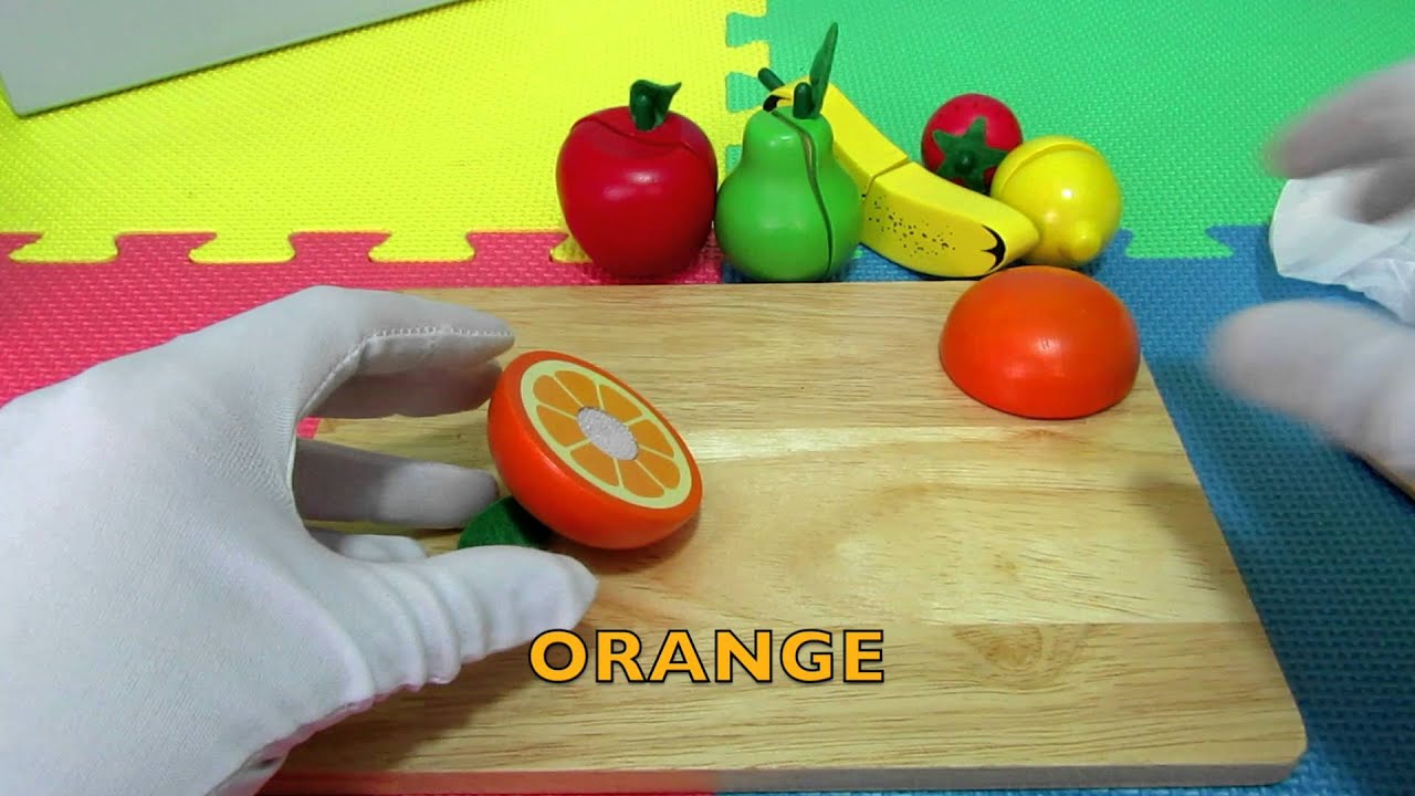 WOODEN FRUIT SET VELCRO JOHN LEWIS