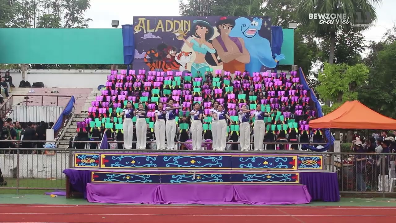 [ยกที่ 2] กองเชียร์และเชียร์ลีดเดอร์สีม่วง โรงเรียนนารีรัตน์จังหวัดแพร่ l นางแก้วเกมส์ 2025