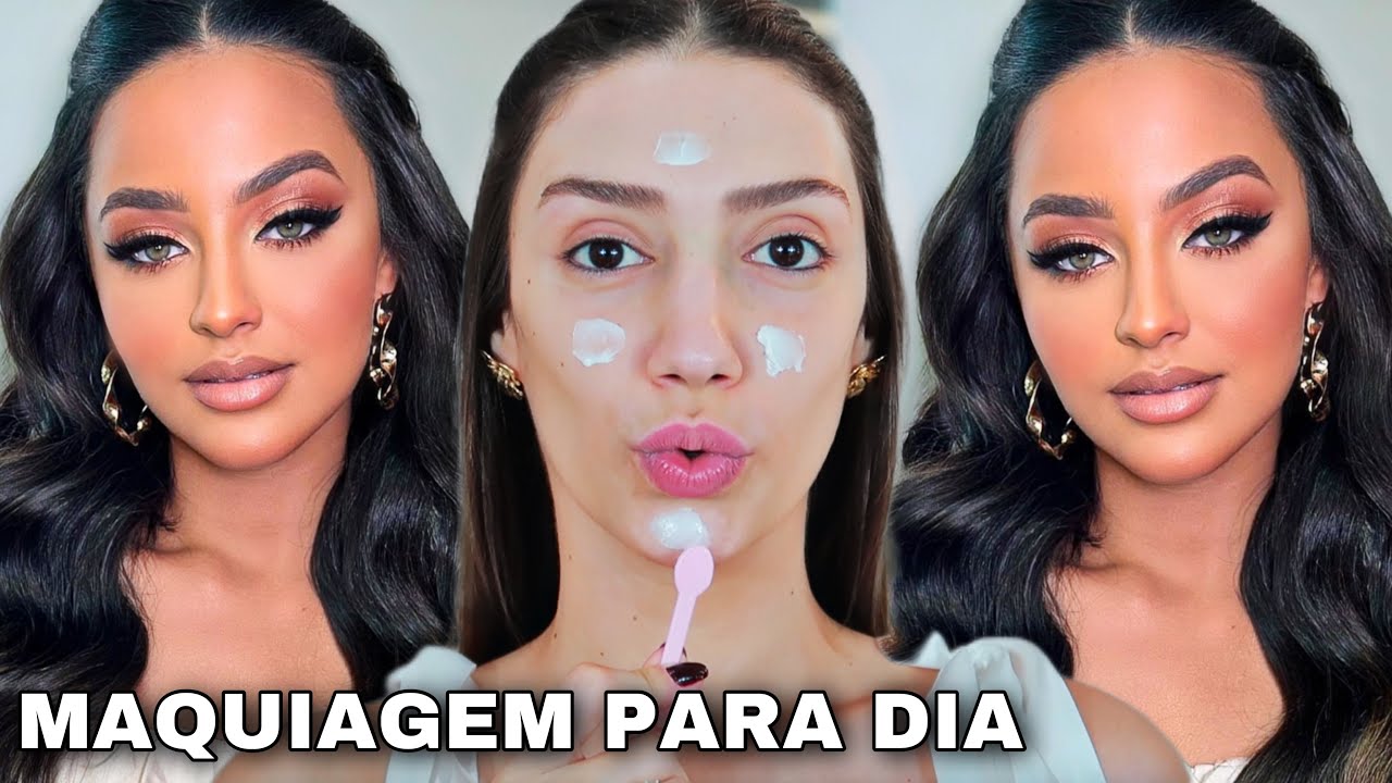MAKE PARA FESTAS DURANTE O DIA *MAQUIAGEM PARA DIA* TUTORIAL COMPLETO