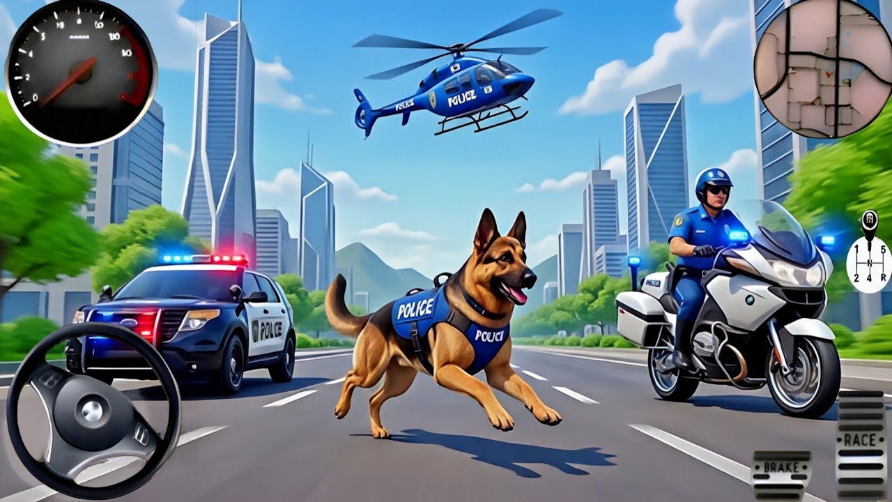 Police Car Chase Simulator 3D Games - Real Cop Cars Police Driving Simulator 2025 - Android Gameplay