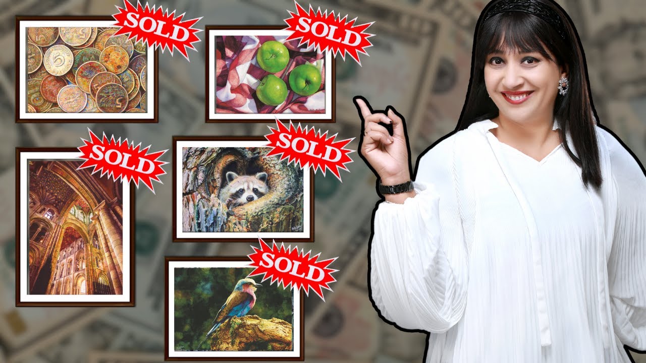 How I Sold My First Five Watercolors Paintings | Meeta Dani