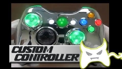 Custom Xbox 360 controller with LED buttons
