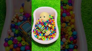 Rainbow Bathtubs Candy ASMR 🍫✨ | Magic M&amp;M’s Slime Mixing Fun
