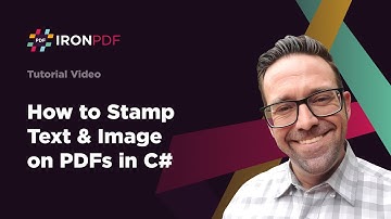 How to Add Stamps & Watermarks to PDFs in C# | IronPDF