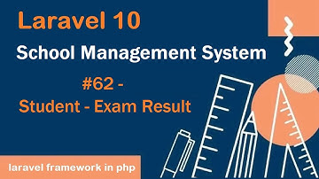 #62- Student - Exam Result in Laravel 10 | School Management System in Laravel 10
