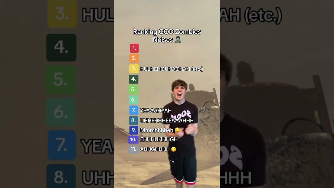 Ranking COD Zombies Noises 
