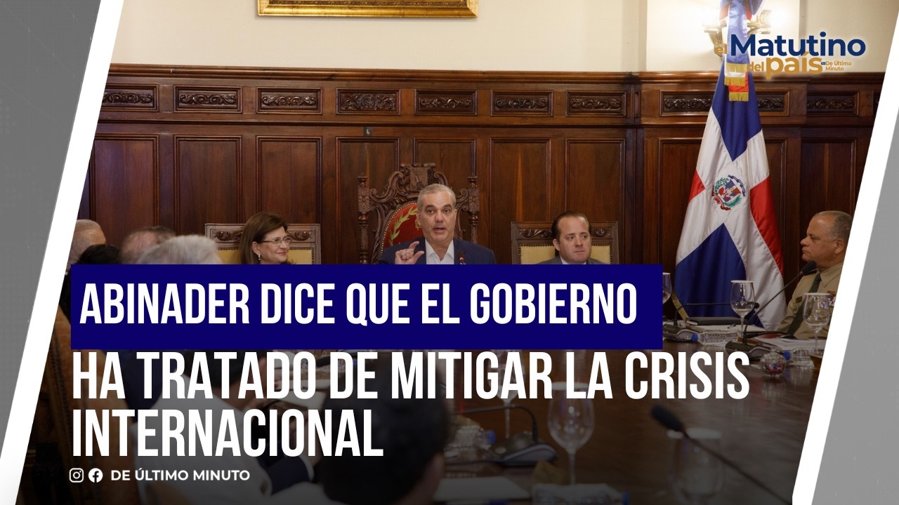 ABINADER SAYS THE GOVERNMENT HAS TRIED TO MITIGATE THE INTERNATIONAL CRISIS I THE COUNTRY'S MORNI...