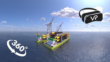 Experience the Installation of Offshore Wind Turbines in our 360-Degree Animation | 360 Degree Video