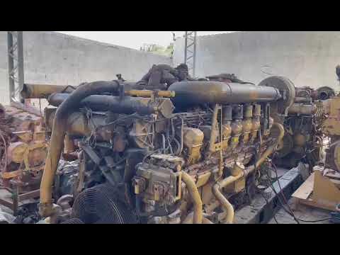 motor Caterpillar 3516 funcionando. - YouTube