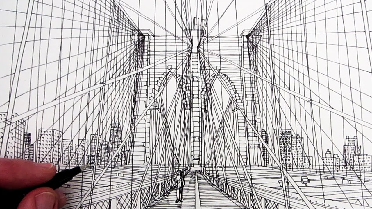 Brooklyn Bridge Drawing