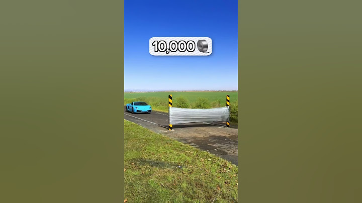 Omg 😱how much tape to stop Lamborghini😲￼#mrbeastshorts #mrbeast #car #cars #crash #challenge