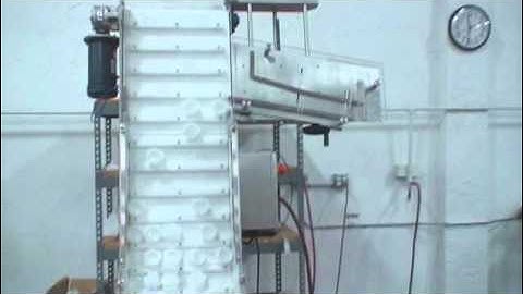 Waterfall feeder; Compilation Working Laundry Detergent Caps, by Acasi Machinery, 2