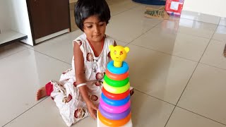 Circles Stacking Ring | Educational Multicolored Rings Tower Construction | Traditional Amusement screenshot 2