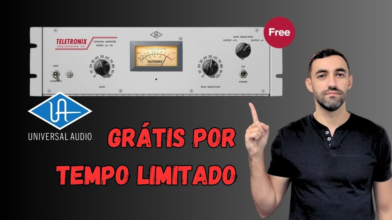 GRÁTIS compressor LA-2A Tube da Universal Audio