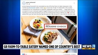 Grand Rapids farm-to-table eatery hailed as one of country's best