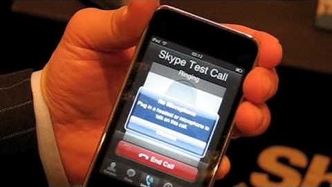 Skype for iPhone demonstration