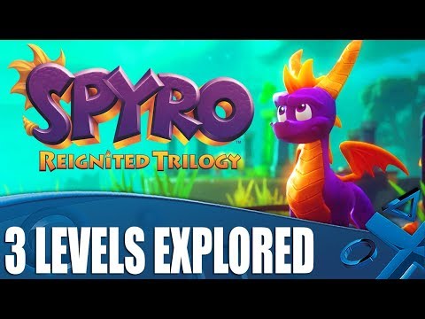 Spyro Reignited Trilogy PS4 Gameplay - 3 Beautiful Levels Explored