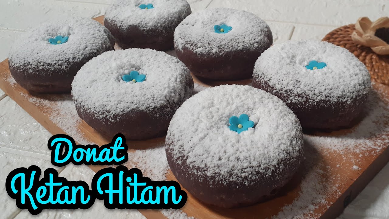 Resep DONAT KETAN HITAM || Donat Squishy !!