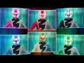 Power Rangers Dino Fury All Six Rangers Morph