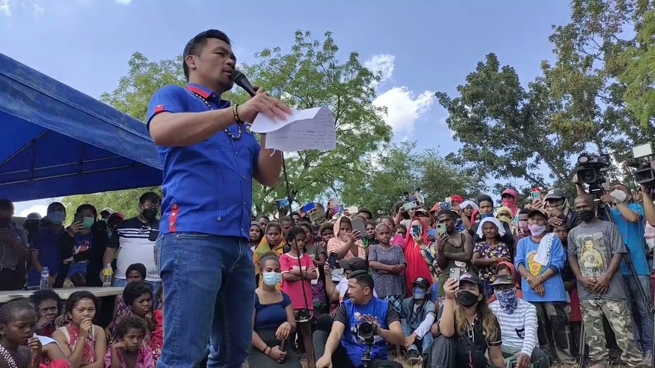 Sen. Manny Pacquiao Visit Aetas Community in Brgy.Planas Porac Pampanga