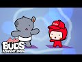 The Basics of Yoga + More | AirAsia Buds Adventures | Moonbug Food & Family Cartoons