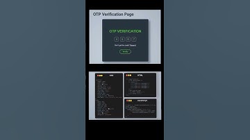 OTP Verification System using HTML, CSS, & JavaScript | Complete Tutorial #shorts #html #css