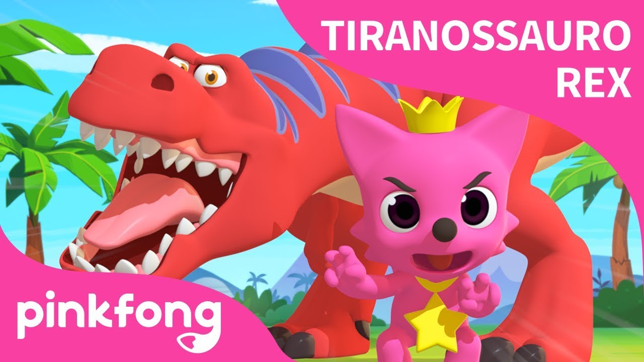 [Portugués]Tiranossauro Rex com Pinkfong | dinossauro|@Pinkfong, Bebê Tubarão! Canções para Crianças