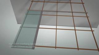 How to install multiwall polycarbonate sheets with H profiles / joiners