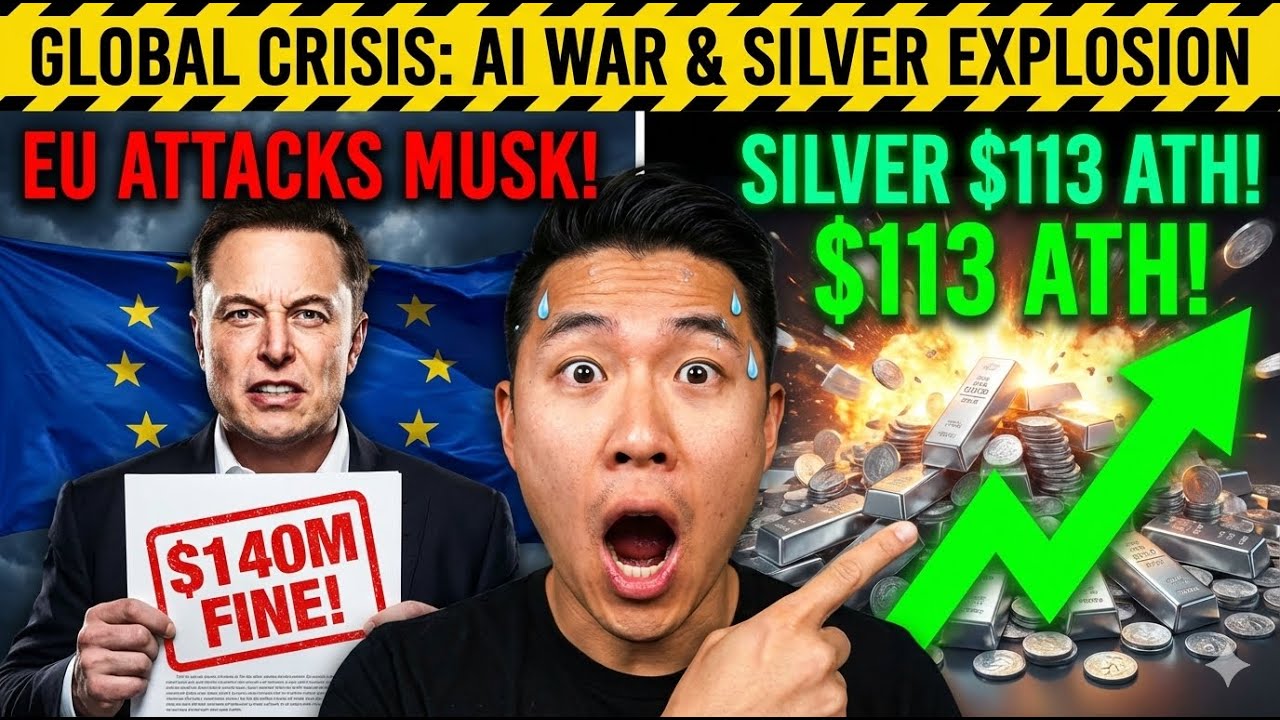 ELON MUSK'S $140M EU CRISIS: Grok AI Investigation Just Triggered Silver's $111 All-Time High