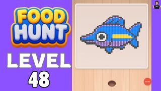 Food Hunt Pixel Puzzle Level 48 Full Walkthrough Solution 