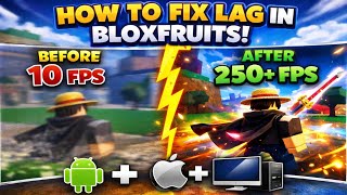 How to Remove Lag in Blox Fruits (Mobile + PC) 🔥 No More FPS Drop! #roblox #bloxfruits 