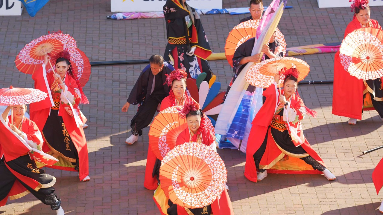 4K] 夜桜金魚とまこまいJAPAN with 風雪太鼓 YOSAKOIソーラン祭り 2026