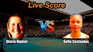Storm Hunter vs Sofia Costoulas | Wimbledon Women Singles | Live Score