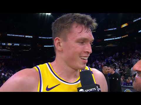 Dalton Knecht talks his EPIC performance against the Suns 🎤