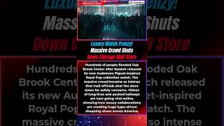 BREAKING : Luxury Watch Frenzy! Massive Crowd Shuts Down Chicago Mall Store ⌚🔥