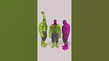 red hulk vs green hulk #shorts