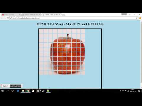 HTML5 CANVAS - PART 30 - CUT IMAGE TO PIECES / PUZZLE